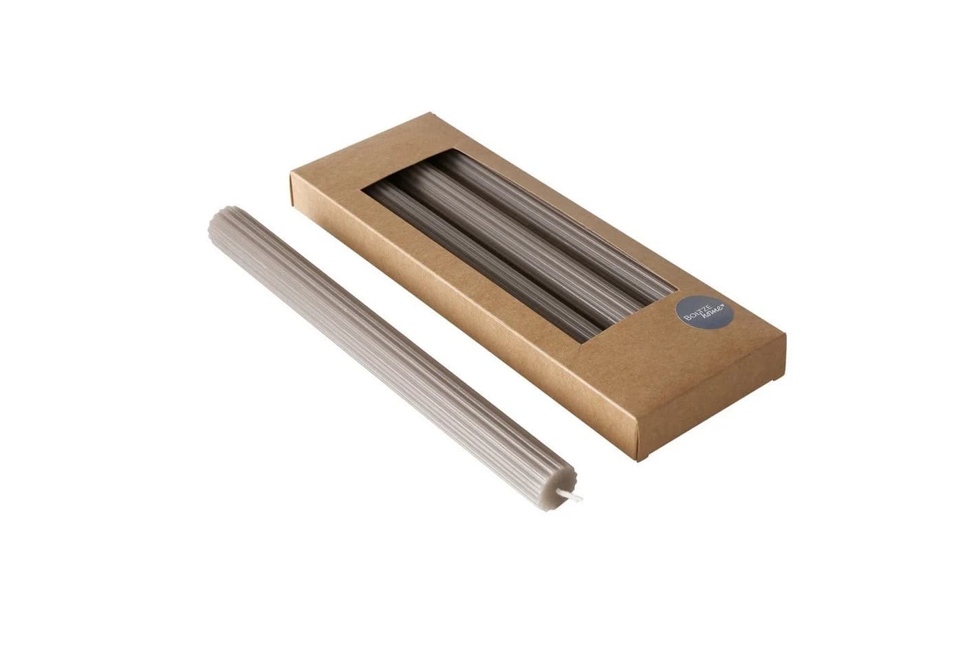 BOLTZE Tafelkerze Stabkerze Classic Braun 26 cm