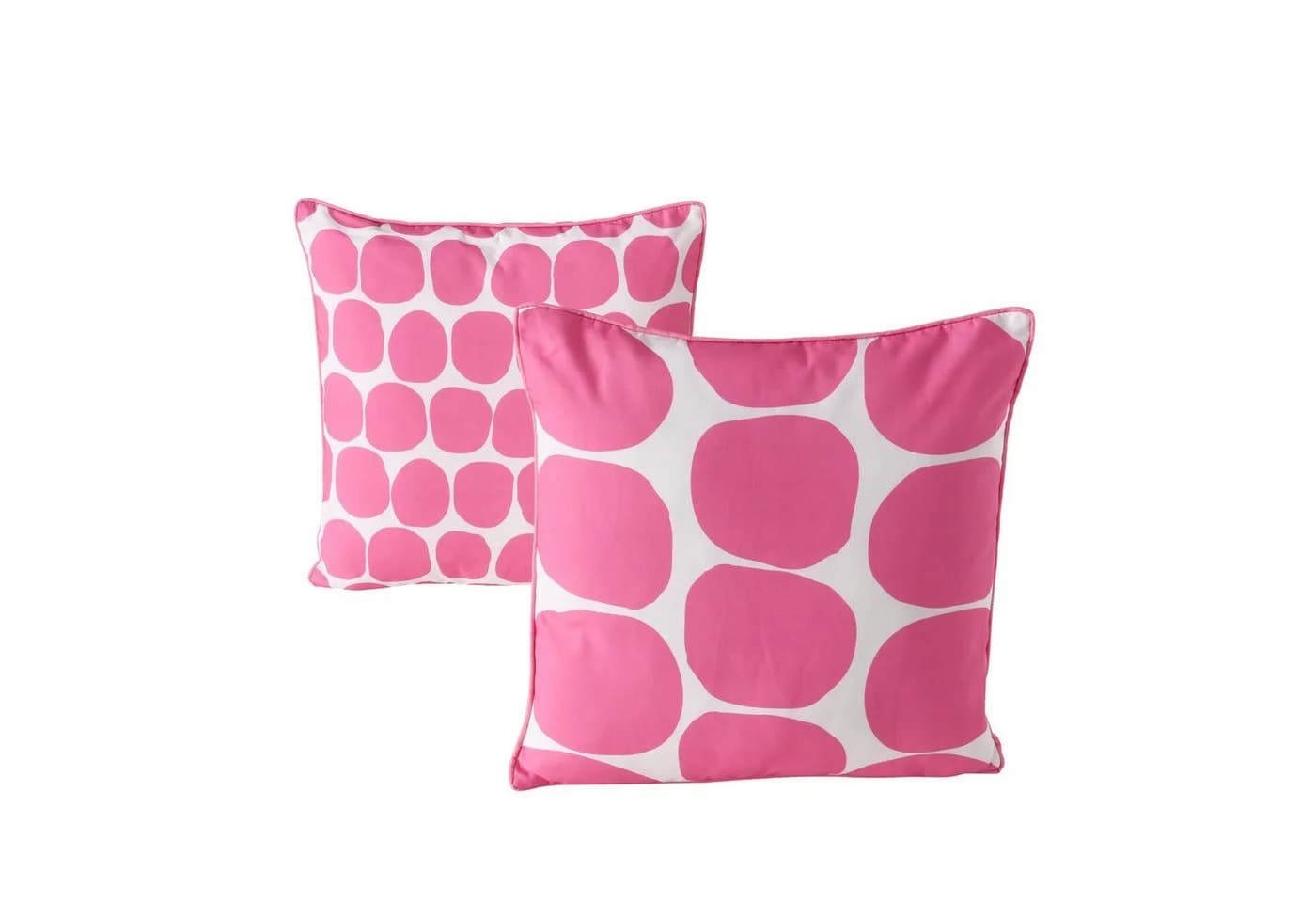 BOLTZE Dekokissen Bliss Geo Pink Weiss 2er Set