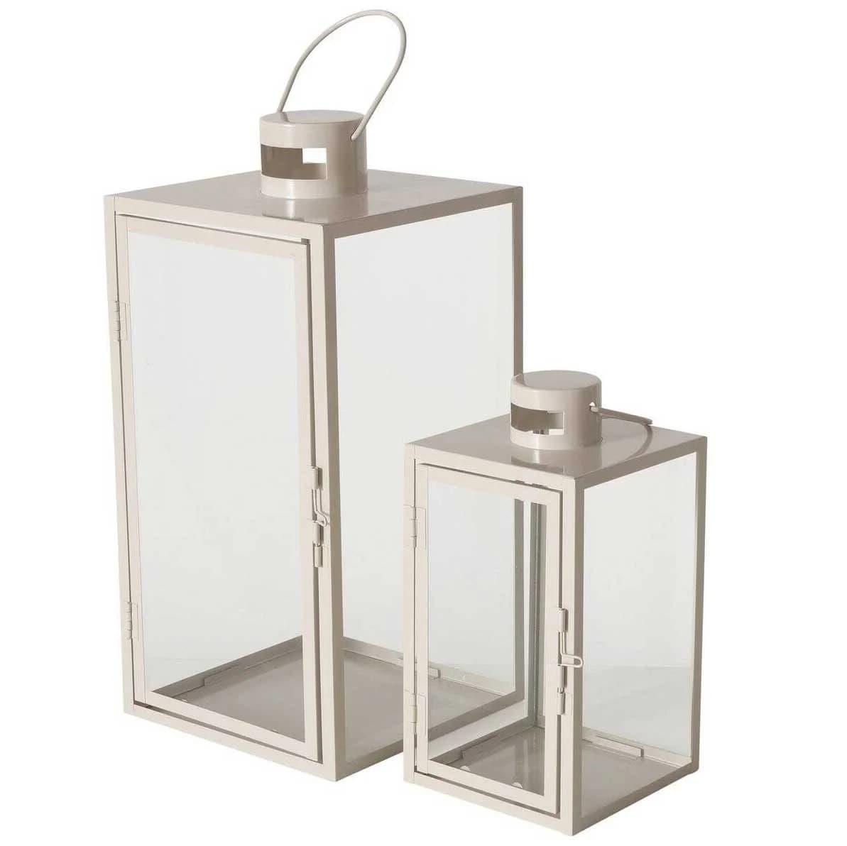BOLTZE GRUPPE GmbH Kerzenlaterne ARANIA Metall Beige 2er-Set - Bild 2
