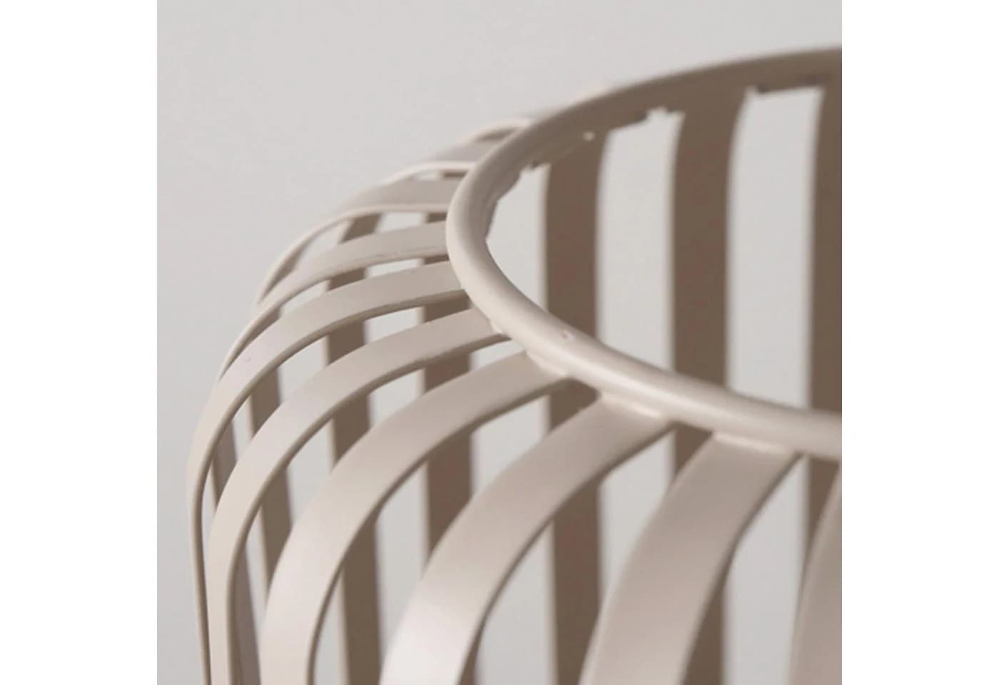 BOLTZE Windlicht VIKI Beige Metall Rundes Design