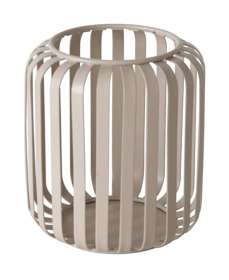 BOLTZE Windlicht VIKI Beige Metall Rundes Design - Bild 4