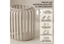 BOLTZE Windlicht VIKI Beige Metall Rundes Design Bild 5