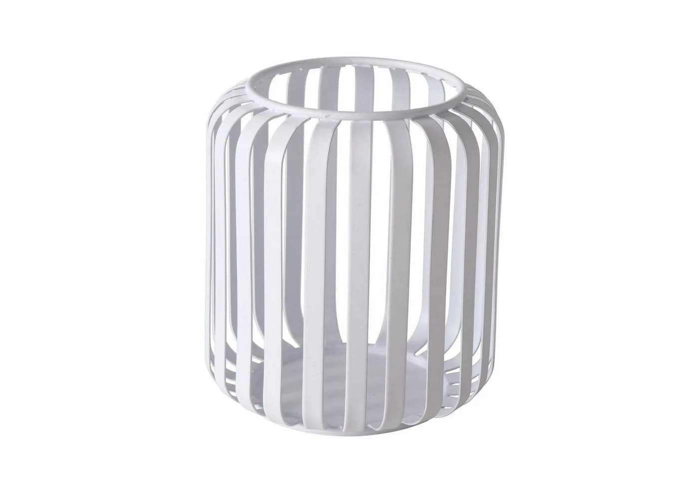 BOLTZE Windlicht Viki Weiss Metall 12 cm - Bild 2