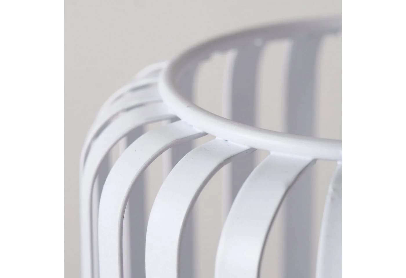 BOLTZE Windlicht Viki Weiss Metall 12 cm - Bild 3