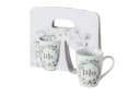 BOLTZE Becher-Set "Mr. & Mrs." Porzellan Weiß/Grün/Schwarz Bild 2