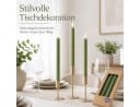 BOLTZE Stabkerzen 4er-Set Grün mit Rillenstruktur Bild 1