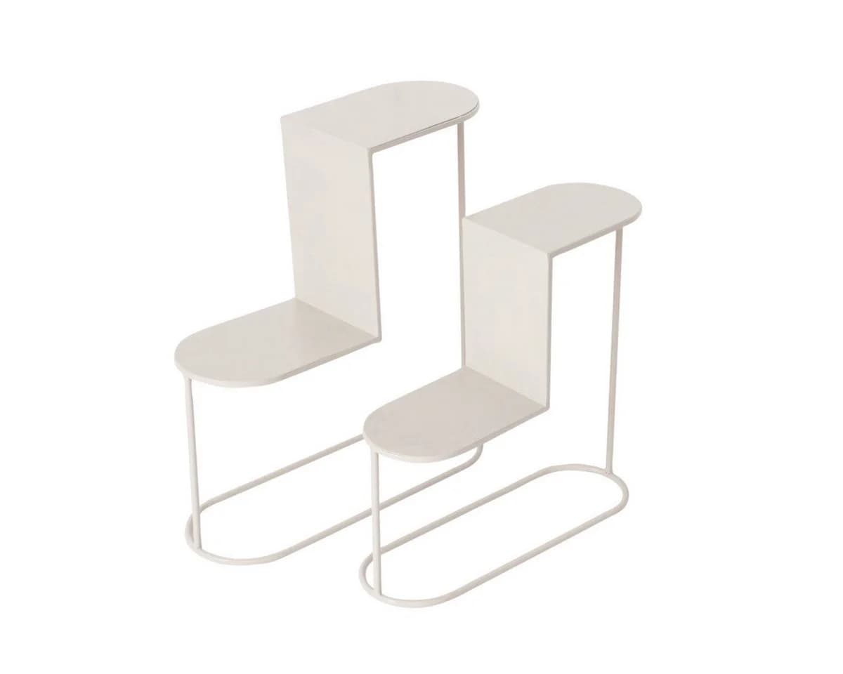 BOLTZE GRUPPE GmbH Blumenständer PLUTO Beige Metall 2er-Set - Bild 2