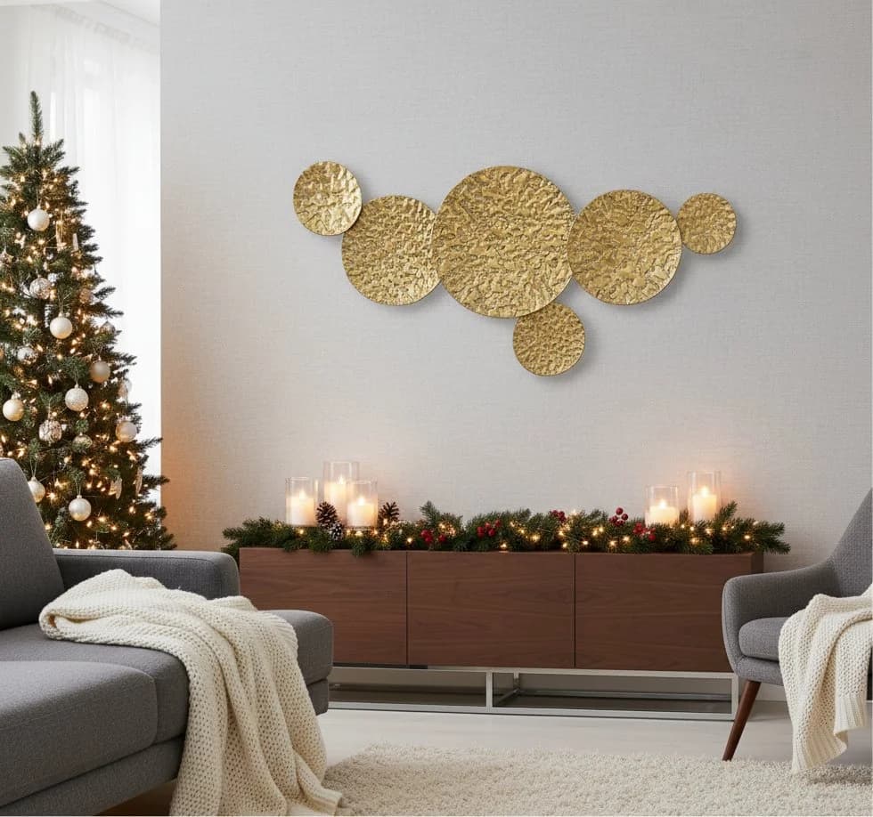 BOLTZE Wanddekoobjekt Citala Antikgold Abstrakte Eleganz - Bild 3