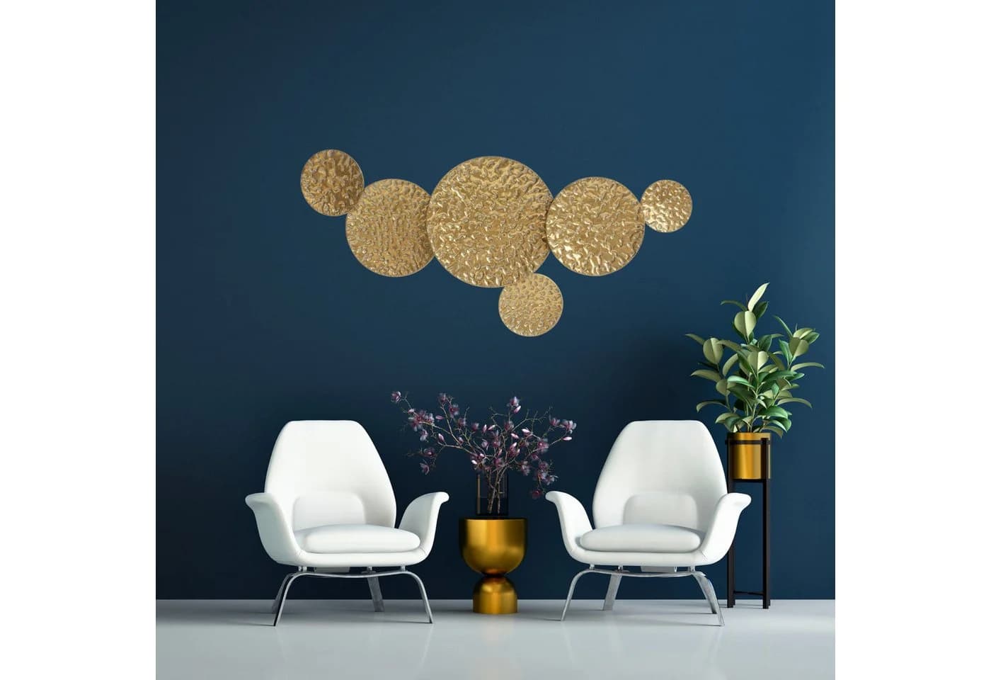 BOLTZE Wanddekoobjekt Citala Antikgold Abstrakte Eleganz - Bild 5