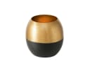 BOLTZE Teelichthalter Anelo Gold Schwarz Handgefertigt Bild 1