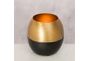 BOLTZE Teelichthalter Anelo Gold Schwarz Handgefertigt Bild 2