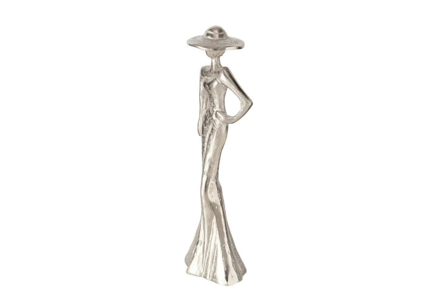 MF Dekofigur Lady Tatjana Elegante Aluminium Figur Silber - Bild 4