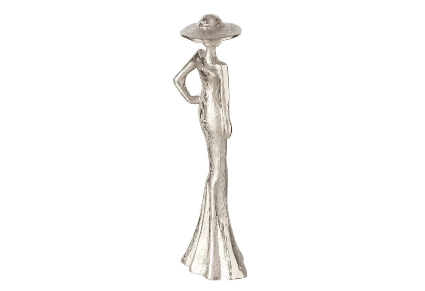 MF Dekofigur Lady Tatjana Elegante Aluminium Figur Silber - Bild 5