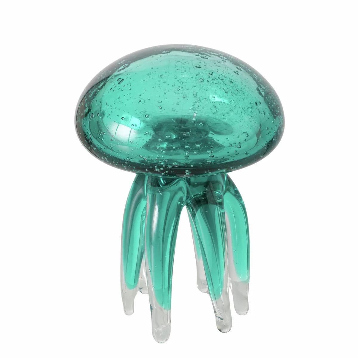 Figur Qualle AURELIS türkis Glas Deko
