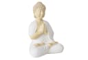 MF Buddhafigur Samudra Weiß Beige 50cm Bild 5