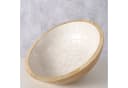 BOLTZE Schale Shella Mangoholz Cremeweiß 23cm Bild 1