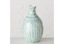 BOLTZE Dekovase Mosaikvase Livas Blau/Cremeweiß Capizmuschel Bild 1