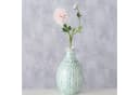 BOLTZE Dekovase Mosaikvase Livas Blau/Cremeweiß Capizmuschel Bild 4