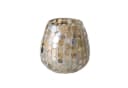 BOLTZE Windlicht Kemis Mosaik Glas Beige Braun Bild 2