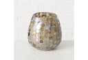 BOLTZE Windlicht Kemis Mosaik Glas Beige Braun Bild 4
