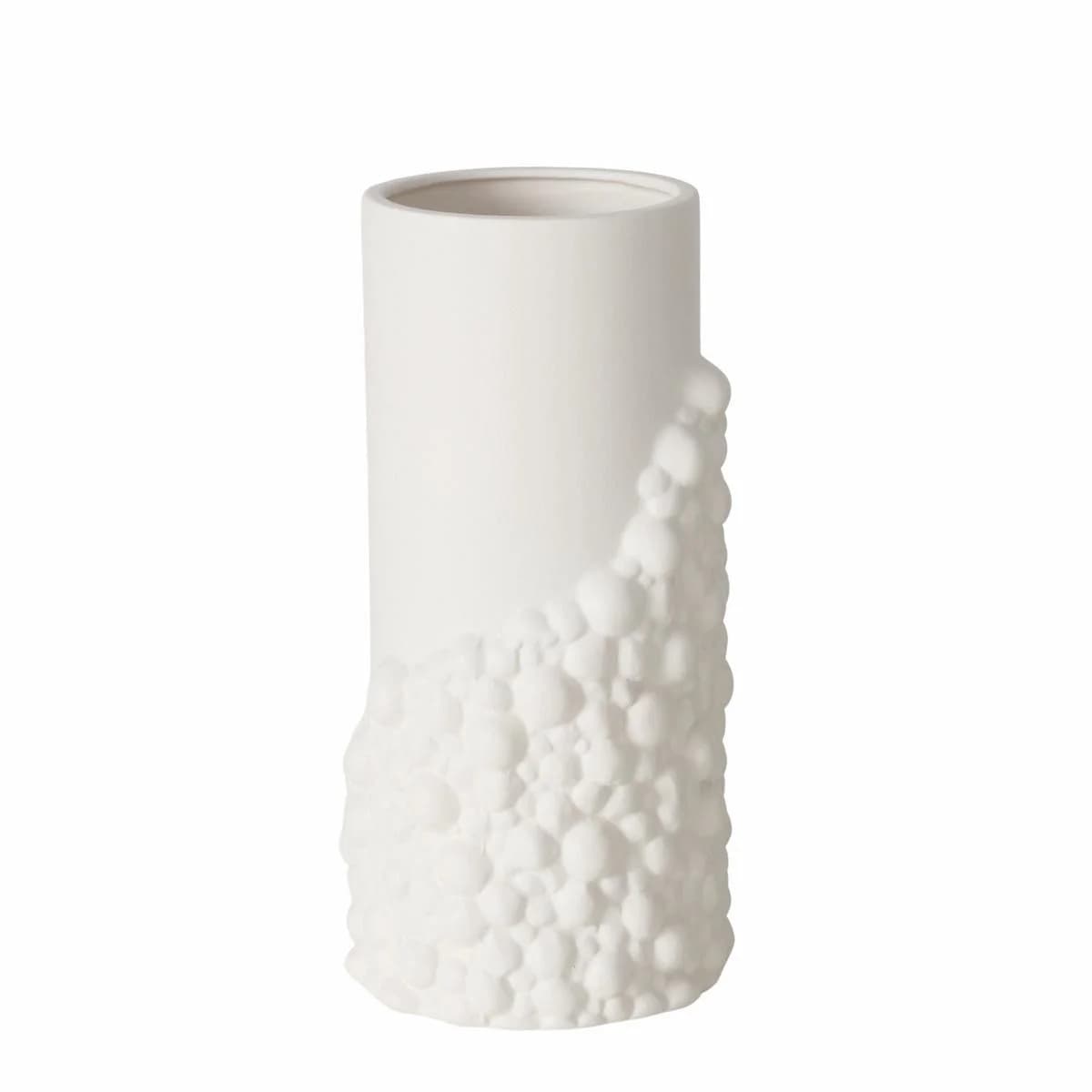 Vase BULE Weiß Steingut Dekoration