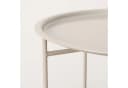 BOLTZE Tabletttisch Beistelltisch Metall Beige Bild 3