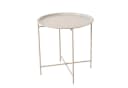 BOLTZE Tabletttisch Beistelltisch Metall Beige Bild 4