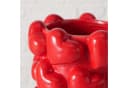 BOLTZE Dekovase Herz-Liebe Rot mit Relief Bild 3