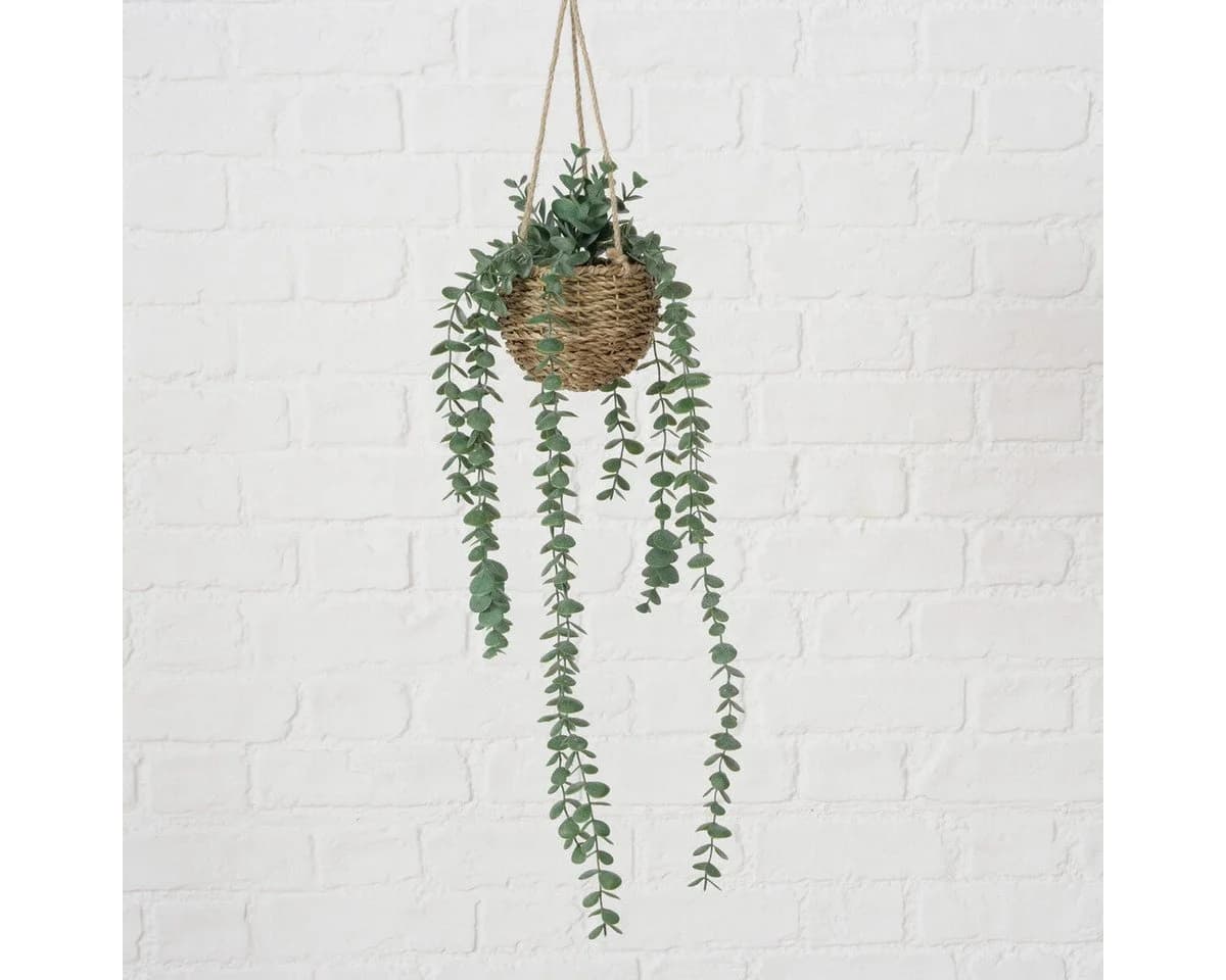 Künstliche hängende Pflanze Eukalyptus 78 cm