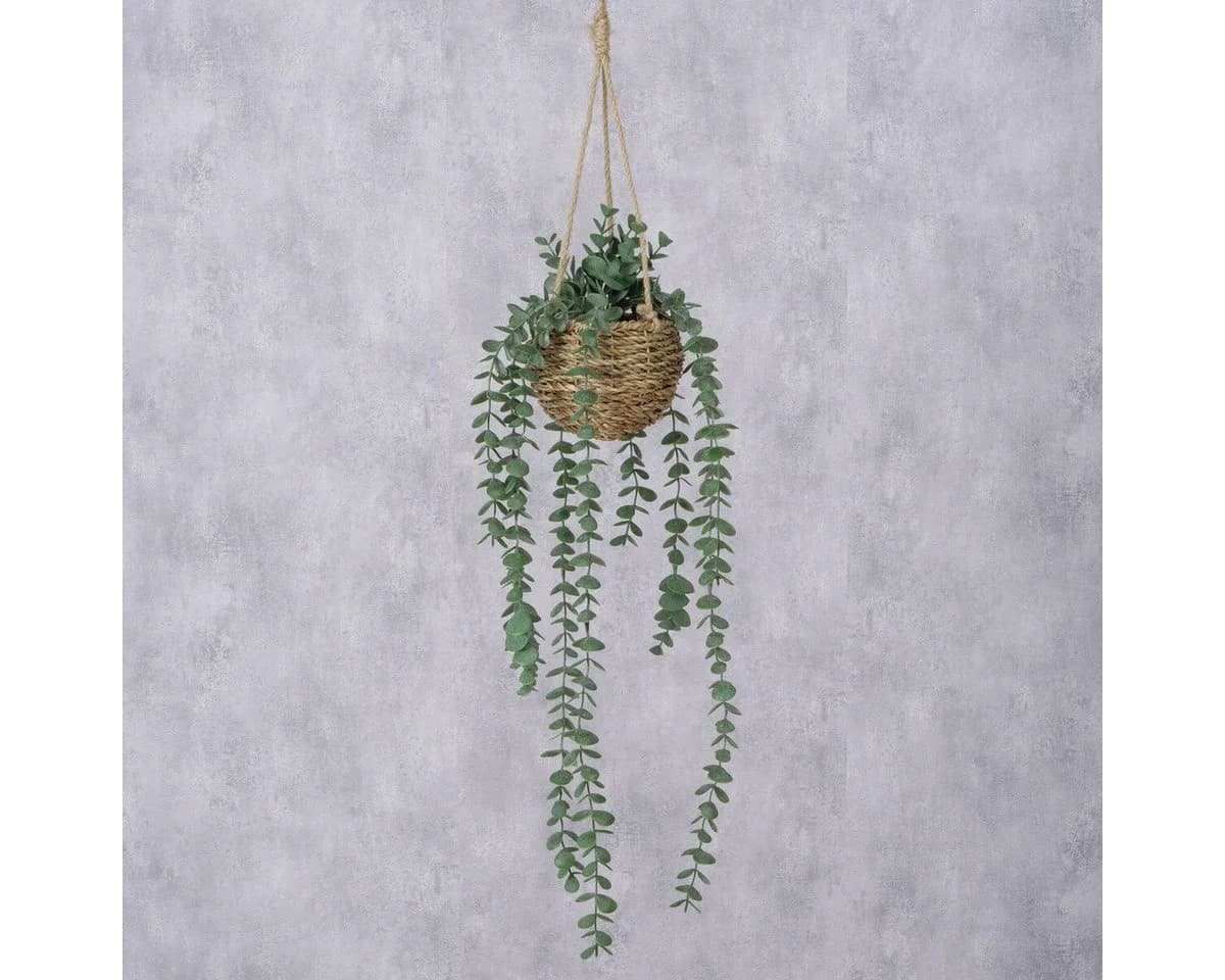 Künstliche hängende Pflanze Eukalyptus 78 cm - Bild 3