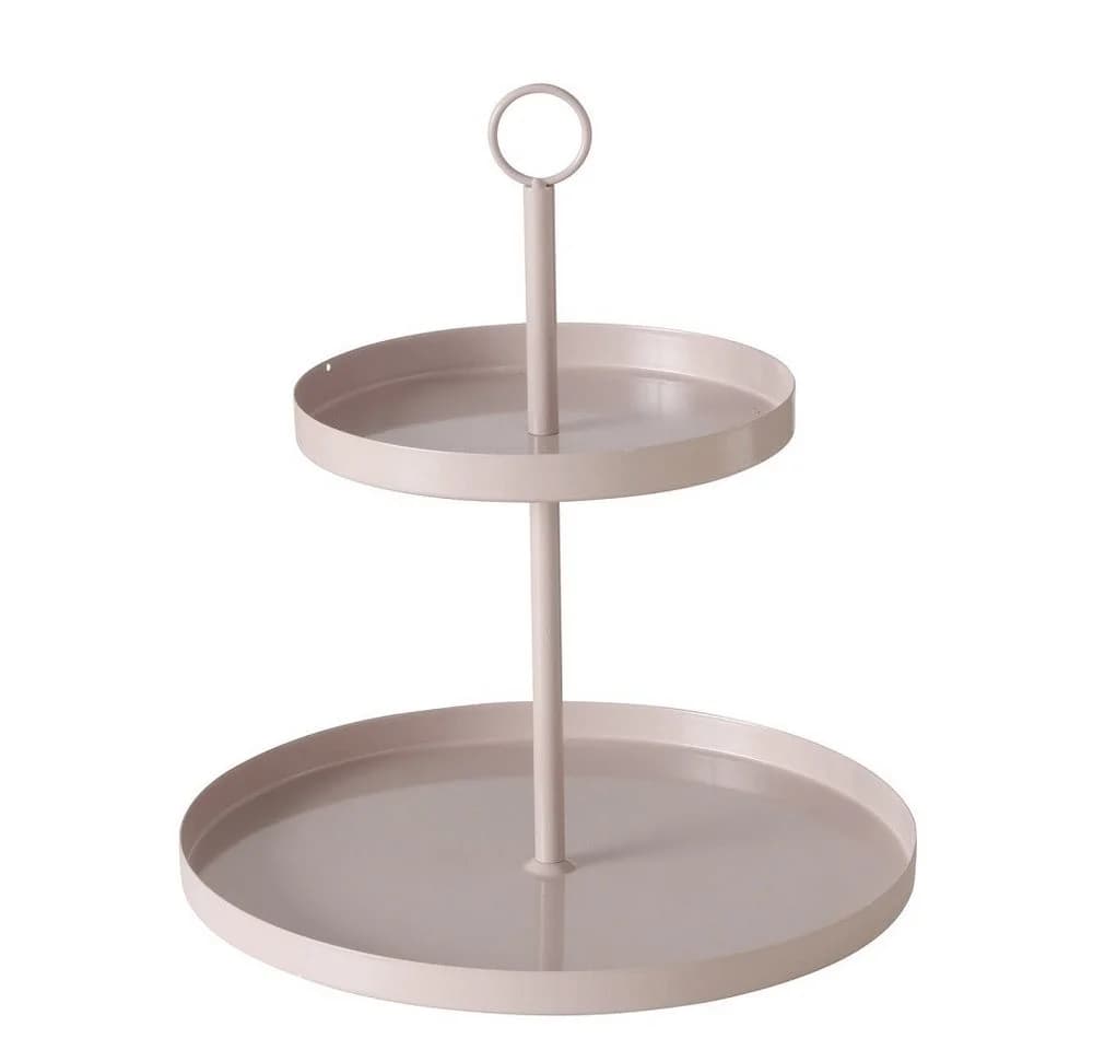 BOLTZE GRUPPE GmbH Dekoetagere Samina 2 Ebenen Eisen Beige