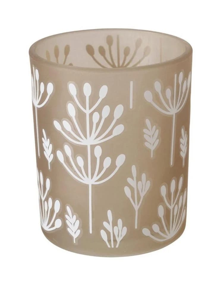 BOLTZE GRUPPE Windlicht FARAH Beige Weiß Glas - Bild 2