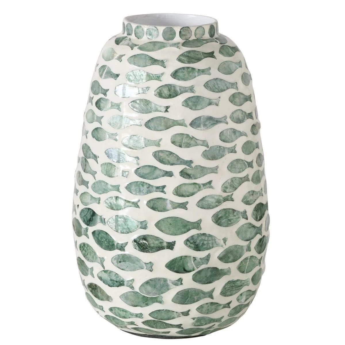 Vase MOSI Capiz Farbmix Dekoration