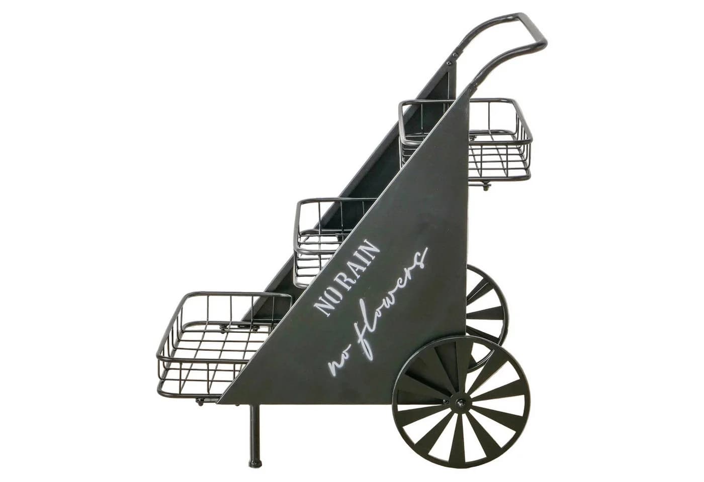 MF Blumentisch Blumentreppe Bayou aus Metall in Schwarz für Garten und Terrasse - Bild 5