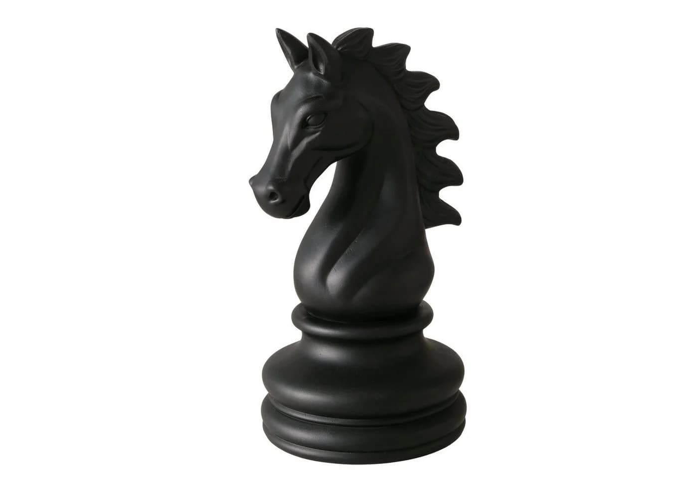 BOLTZE Dekofigur Schachfigur Springer Schwarz - Bild 2