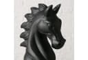 BOLTZE Dekofigur Schachfigur Springer Schwarz Bild 3