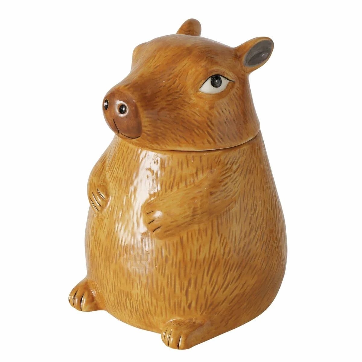 Vorratsdose CAPYBARA Braun Steinzeug