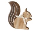 BOLTZE Dekofigur Eichhörnchen aus Holz Braun Bild 2