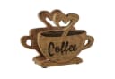 BOLTZE Serviettenhalter Coffee Mangoholz Kaffeetassen-Form Bild 2
