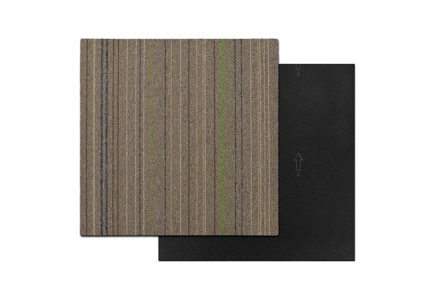 casa pura Teppichfliese Warsaw Beige Selbstliegend 50x50 cm - Bild 3