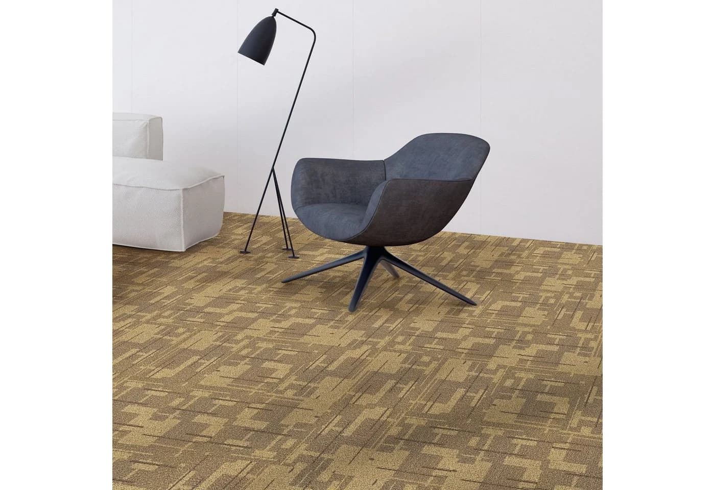 casa pura Teppichfliese Andorra Beige 50x50 cm Schlingenflor - Bild 5