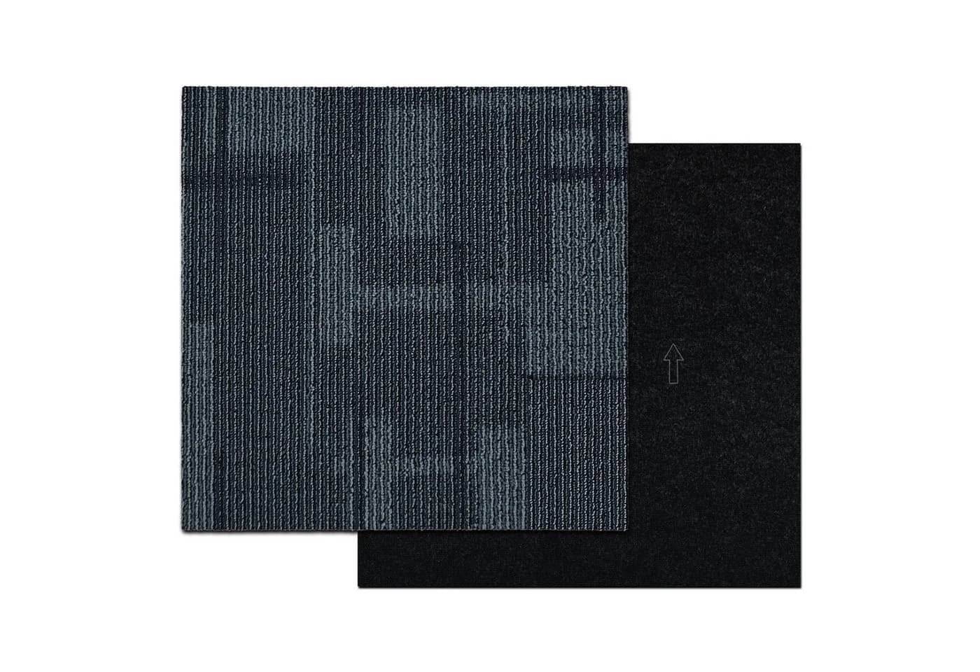 casa pura Teppichfliese Andorra Anthrazit 50x50 cm Schlingenflor - Bild 2