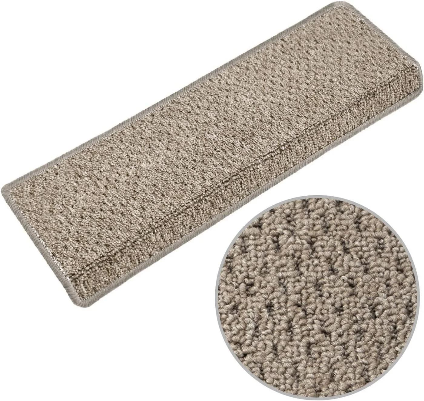 casa pura Stufenmatte Baleno Beige Bouclé Treppenschutz