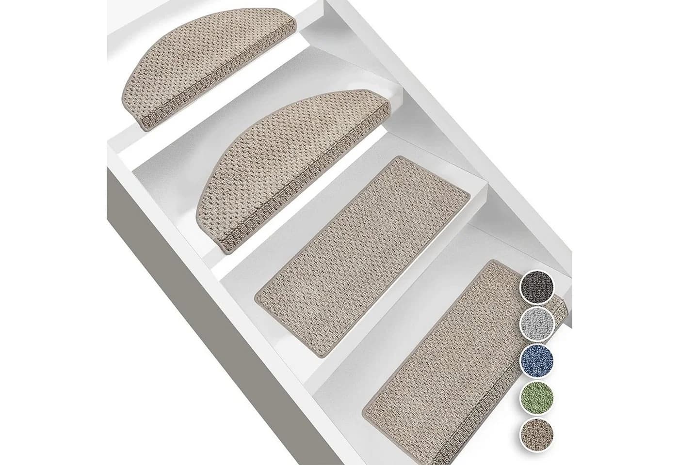 casa pura Stufenmatte Baleno Beige Bouclé Treppenschutz - Bild 5