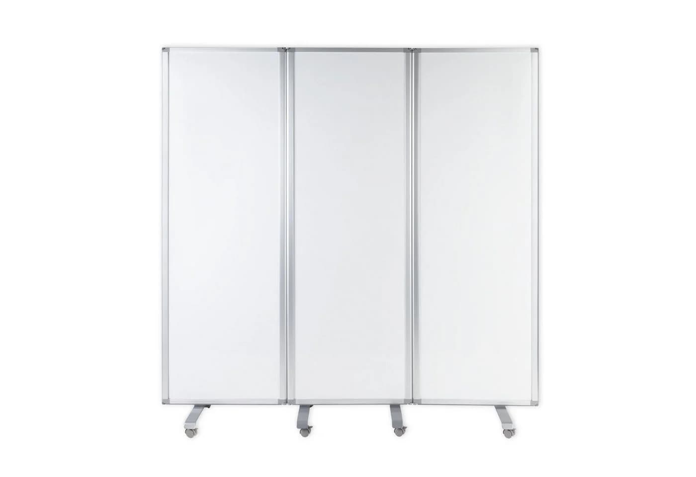 Karat Mobiles Whiteboard mit Rollen, Magnetisch, Aluminiumrahmen, Weiß - Bild 3