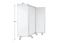 Karat Mobiles Whiteboard mit Rollen, Magnetisch, Aluminiumrahmen, Weiß Bild 4