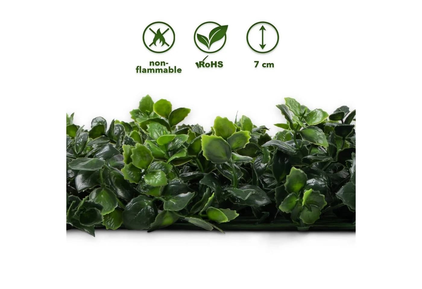 Karat Kunstpflanze Pflanzenwand Pachysandra Grün UV-beständig - Bild 4