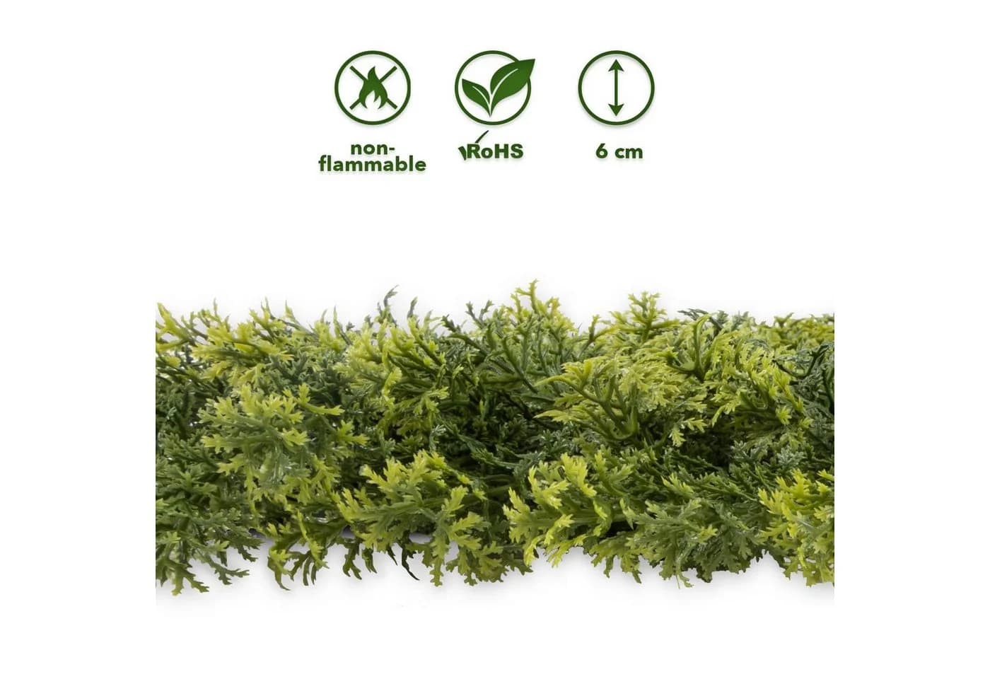 Kunstpflanze Pflanzenwand Houttuynia-Cordata Karat UV-beständig Grün - Bild 4