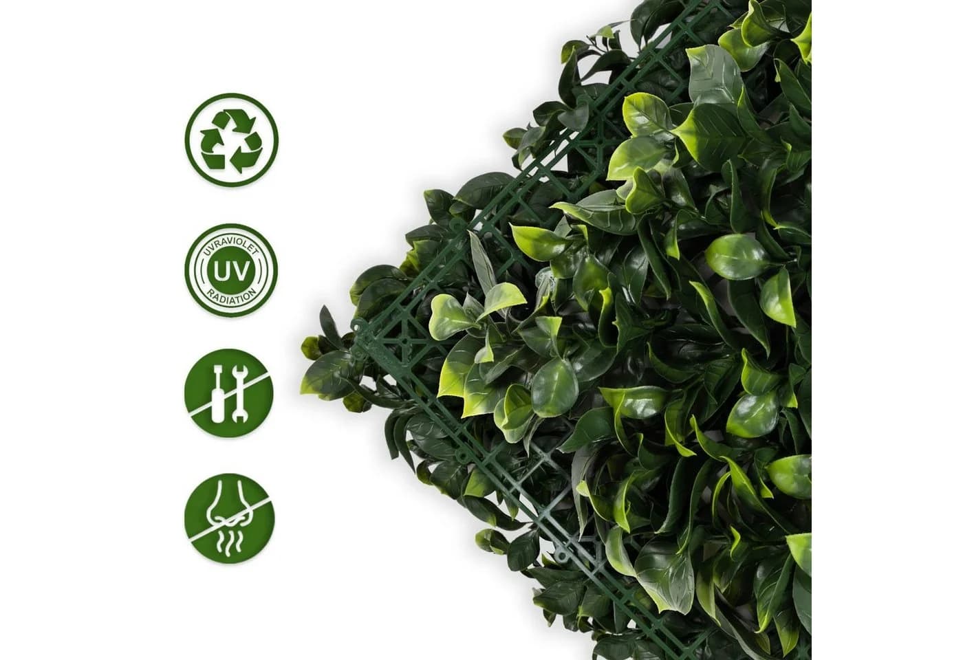 Karat Kunstpflanze Pflanzenwand Gardenia Grün - Bild 3