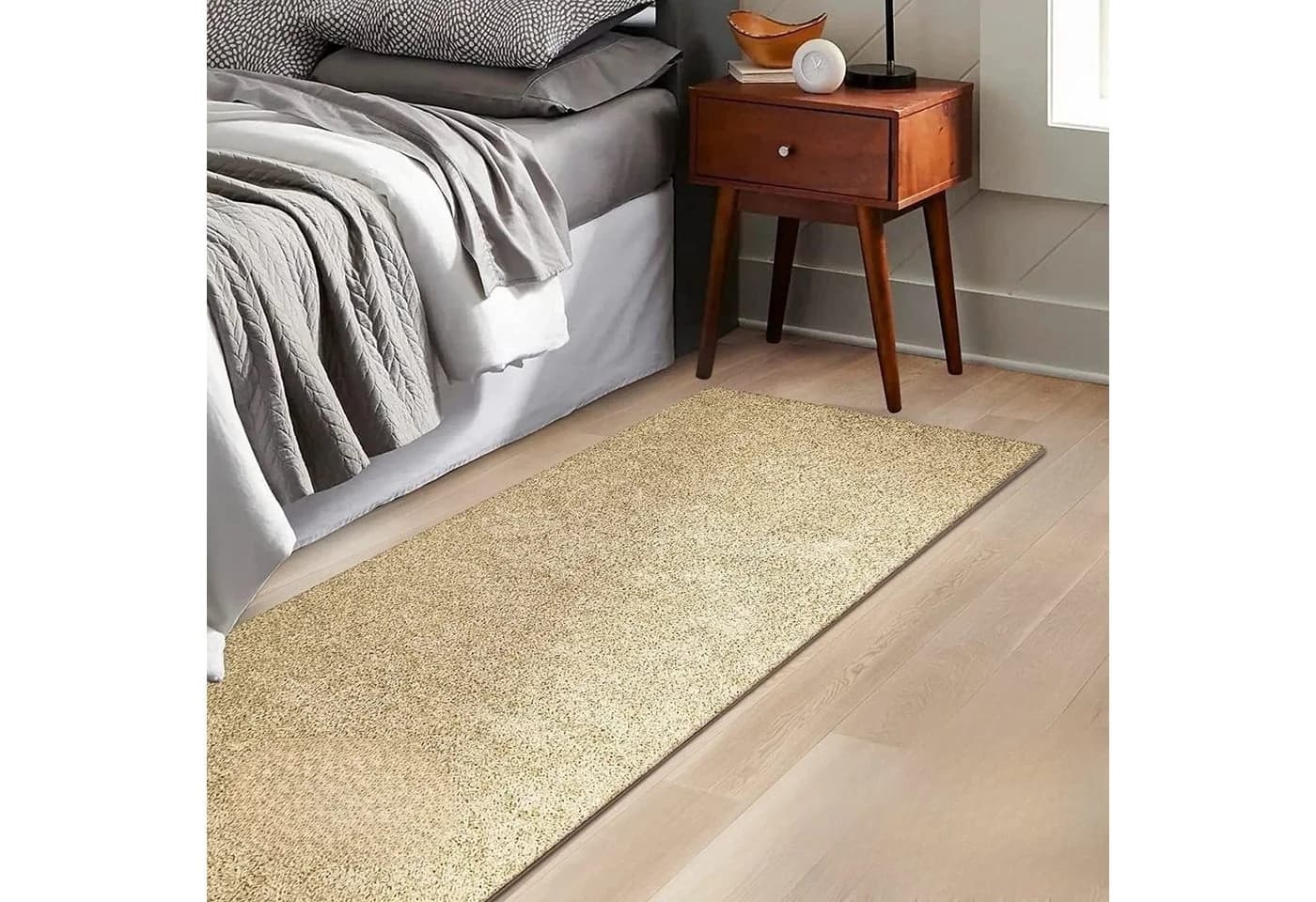 Karat Bettvorleger Barcelona Shaggy Beige Polypropylen - Bild 2